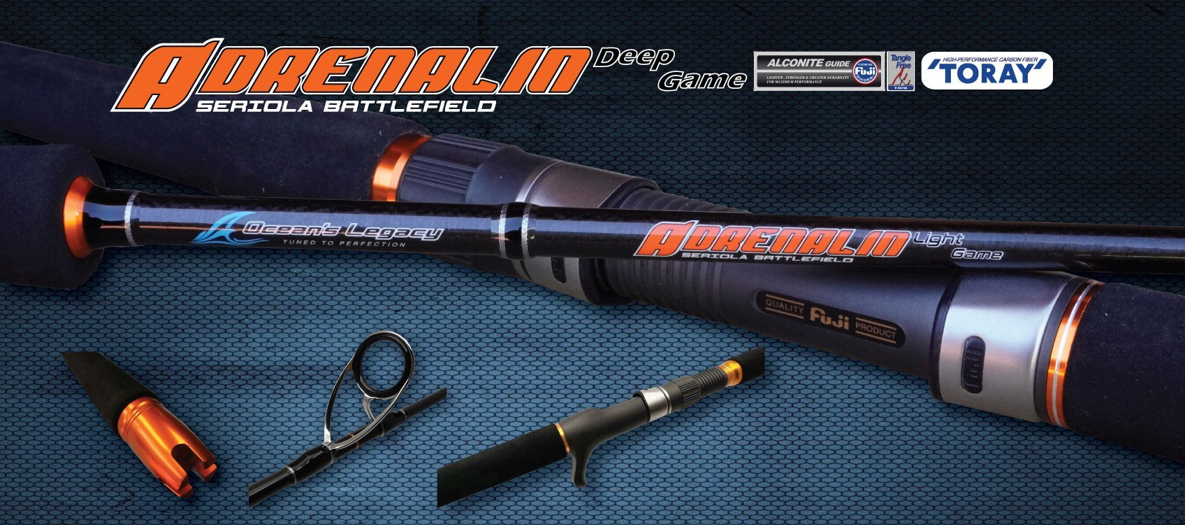 Oceans Legacy Adrenalin Light Game Spin Fishing Rod