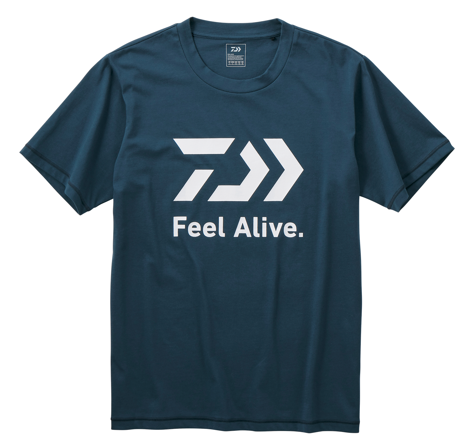 Daiwa Feel Alive Short Sleeve T-Shirt River Blue