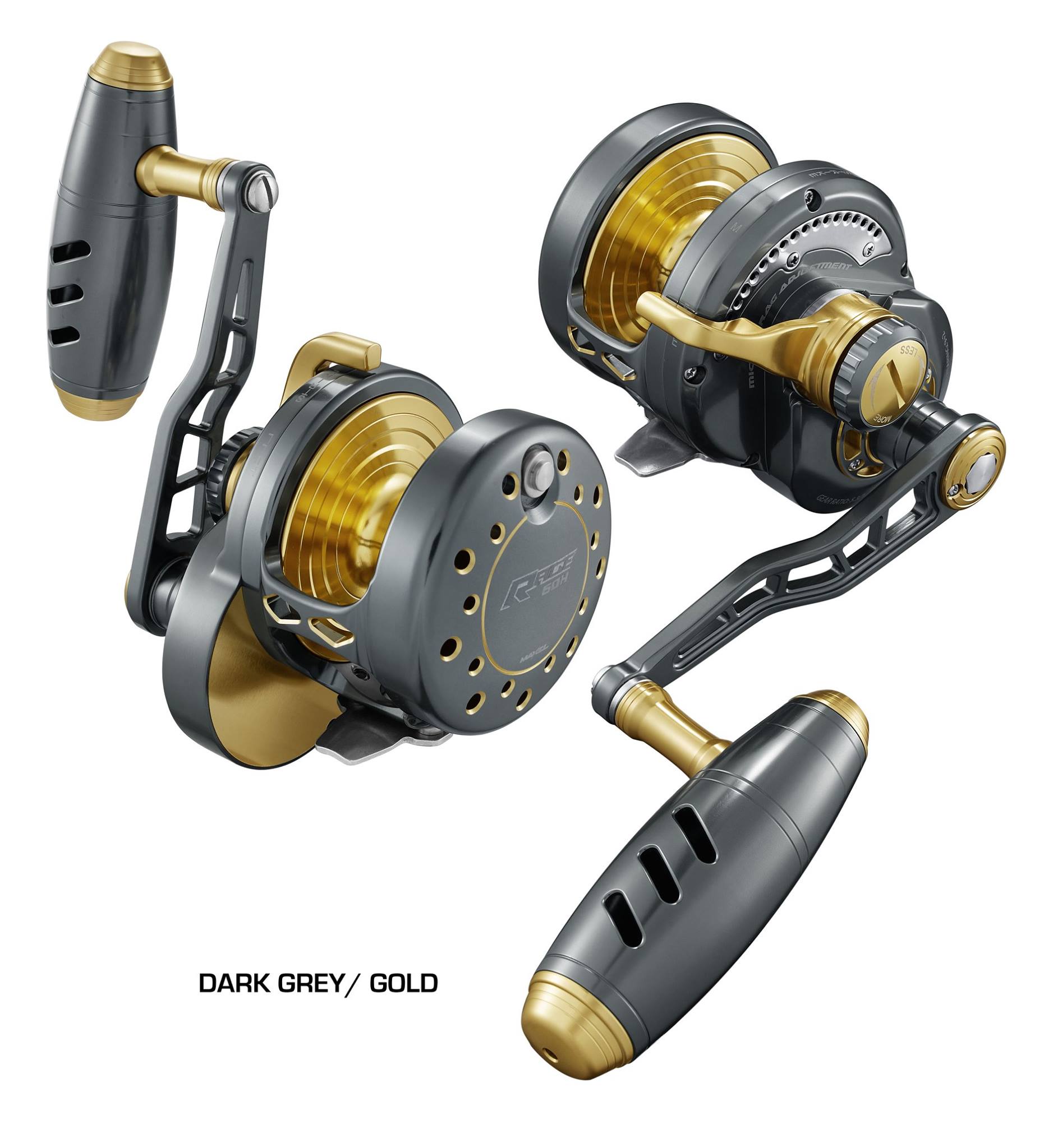 Maxel Rage 60H Black / Light Grey Slow Pitch Jigging Reel