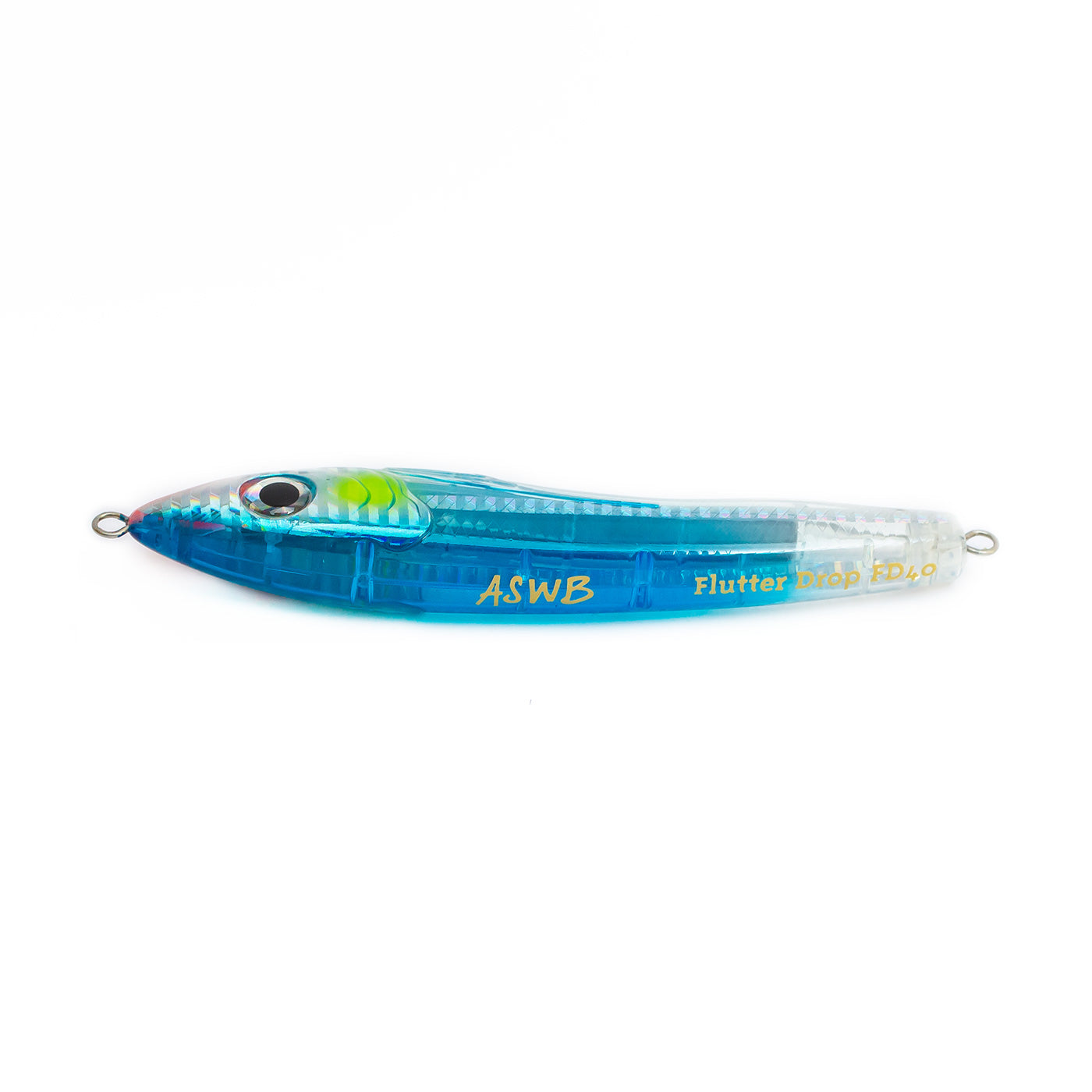 ASWB Flutter Drop 40 Sinking Stickbait Bluebait Back
