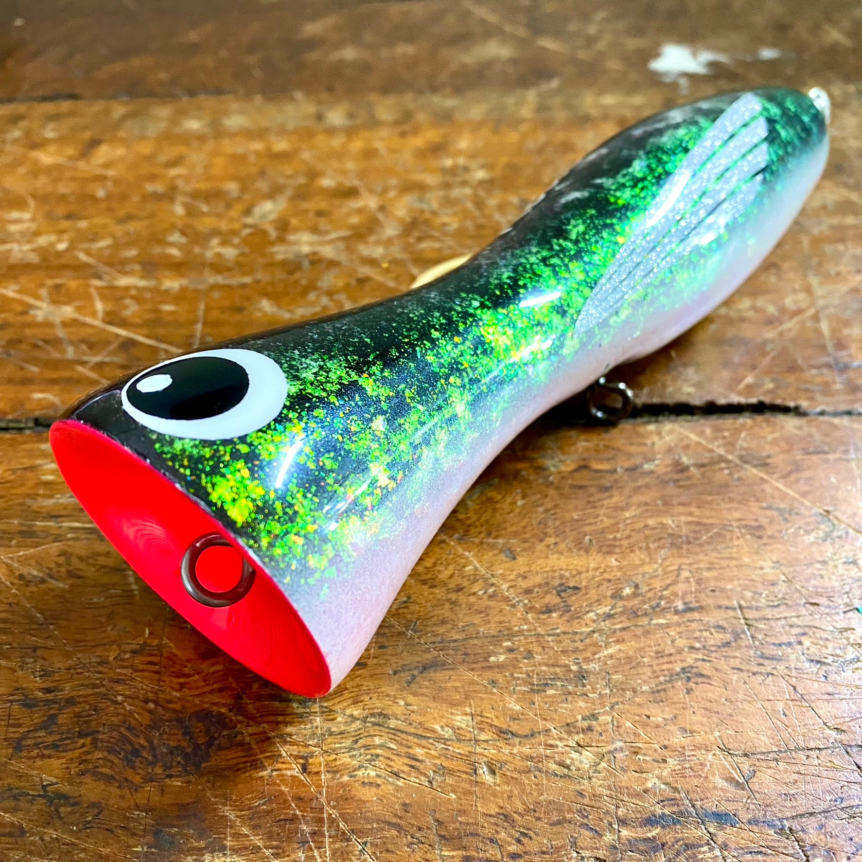 Reaction Lures - Popper 125g Green Flake