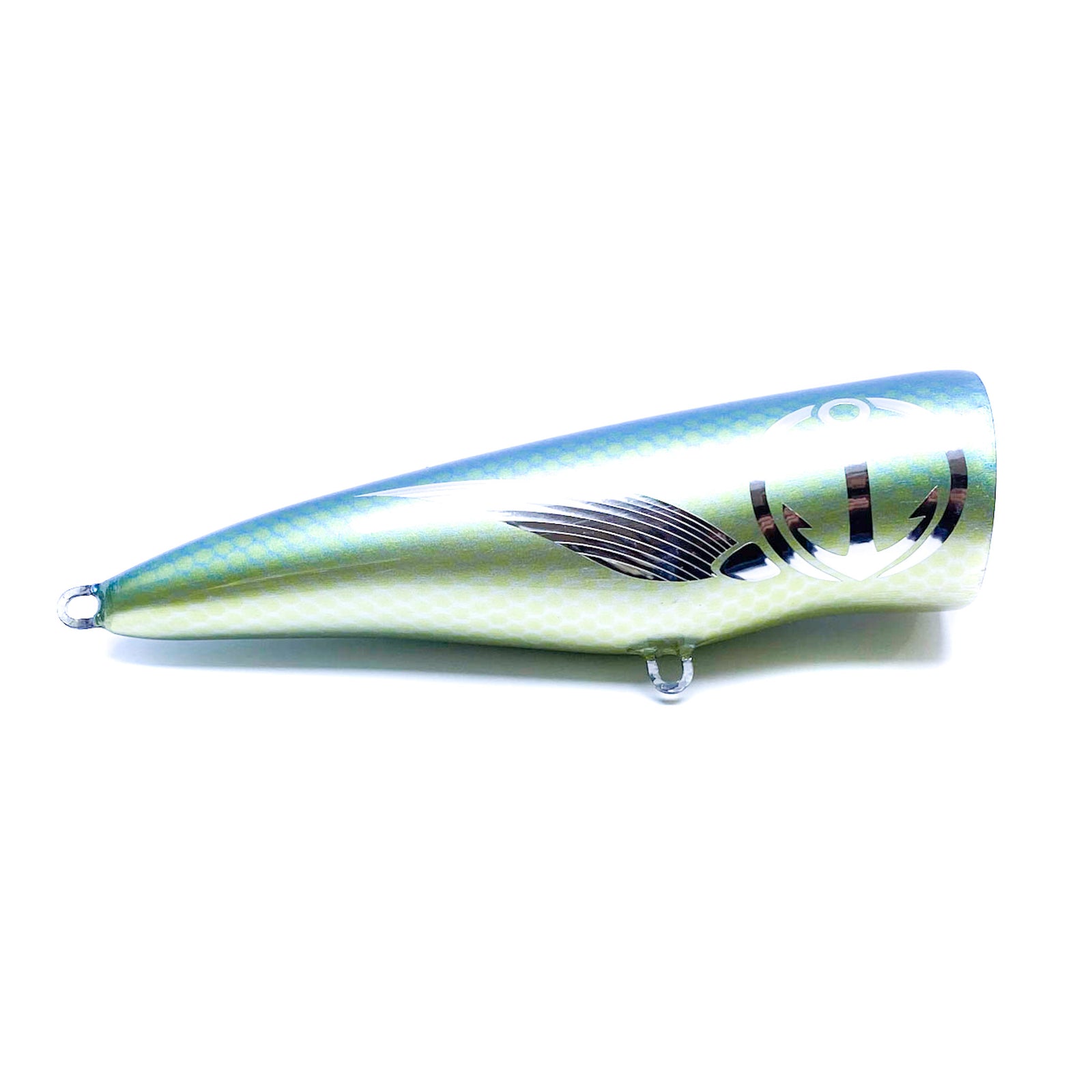 Load Lures Geet Seeker 180F Popper Golden Dorado Silver Foil