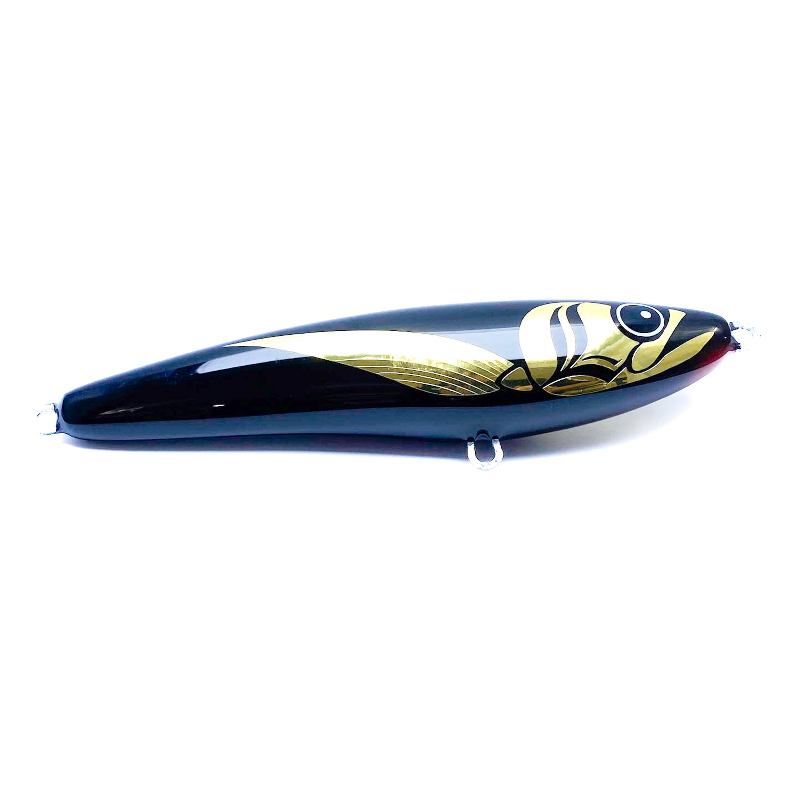 Load Lures Instigator 200F GT Floating Stickbait Black Gold Foil