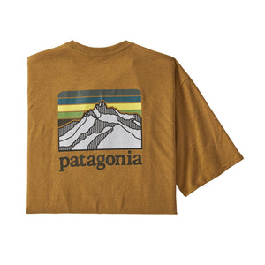 Patagonia Line Logo Ridge Pocket Responsibili-Tee Buckwheat Gold Back