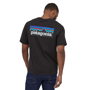 Patagonia P-6 Logo Organic T-Shirt Black Back