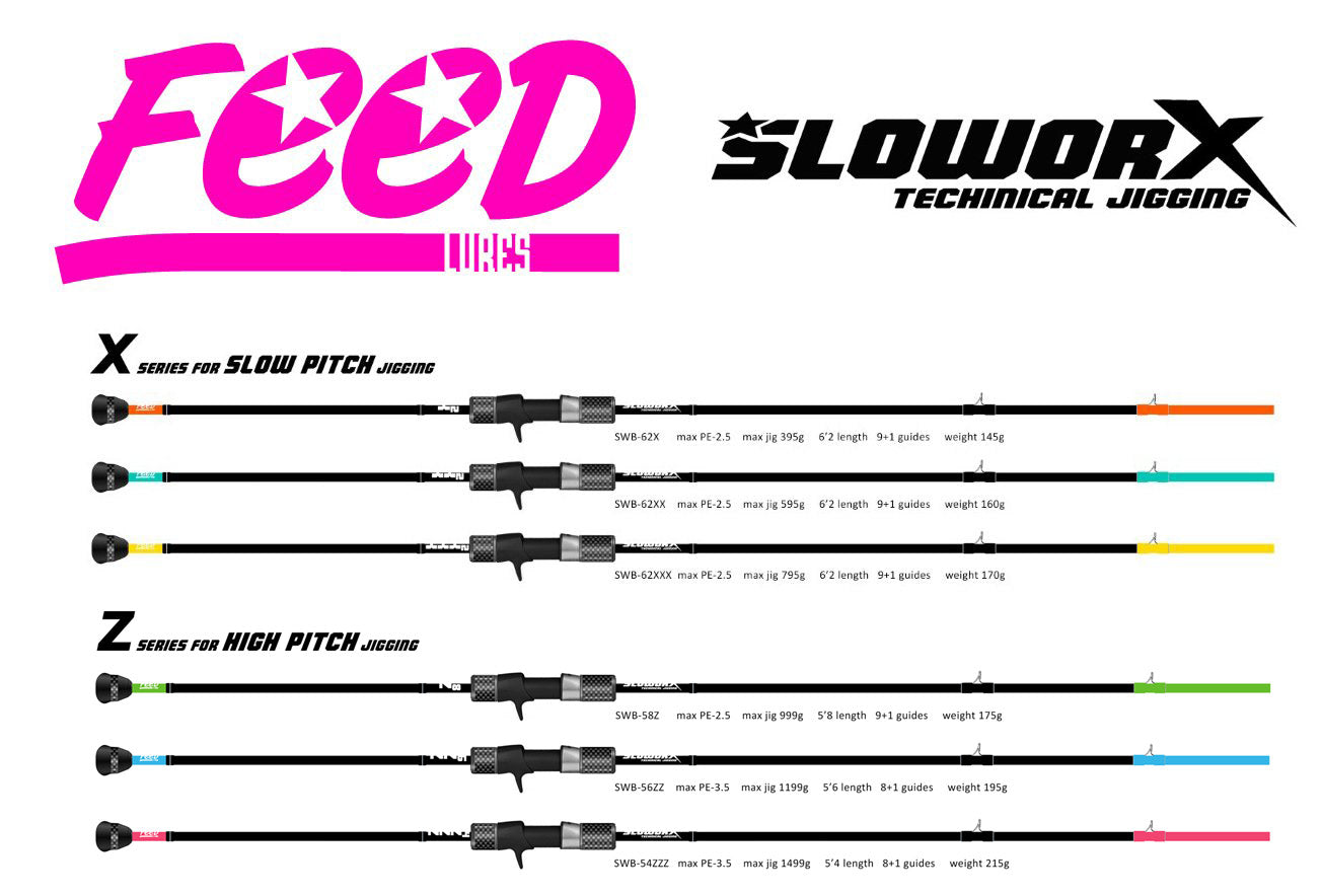 FEED SloWorx Technical Jigging - Compleat Angler Nedlands