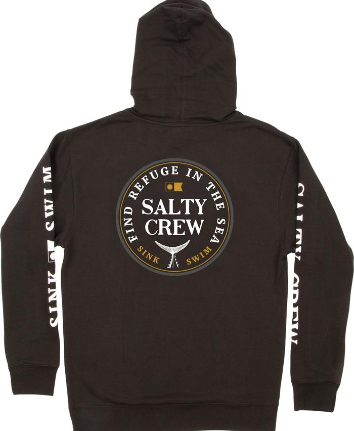 Salty Crew Fathom Hood Fleece Black Back