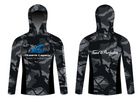 Oceans Legacy Oceans Legacy Black Camo Long Sleeve Hooded Sun Shirt UPF50