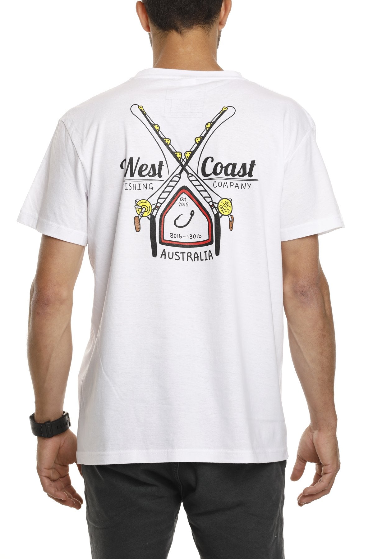 West Coast Fishing Co Heavy Tackle Tee White - Compleat Angler Nedlands Pro  Tackle