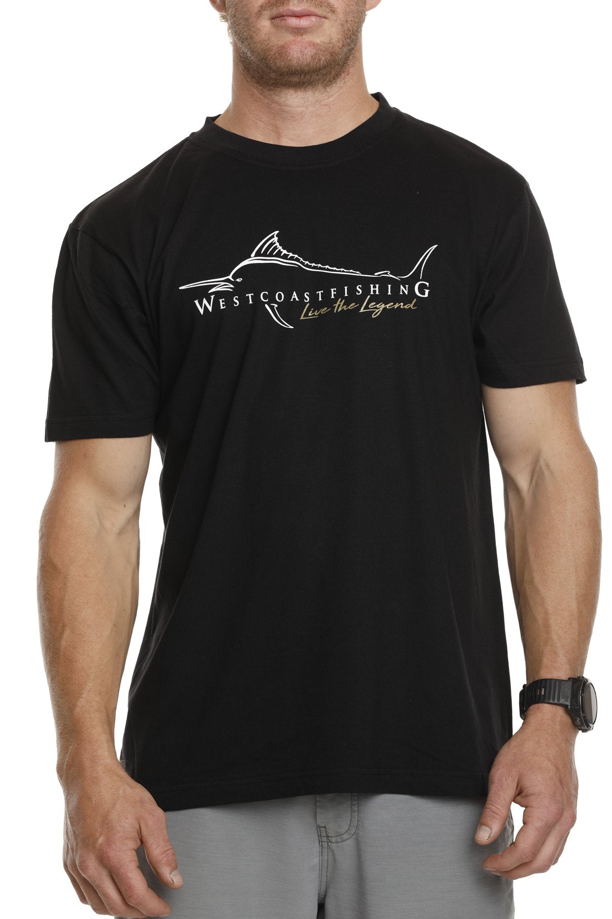 West Coast Fishing Co Heavy Tackle Tee White - Compleat Angler