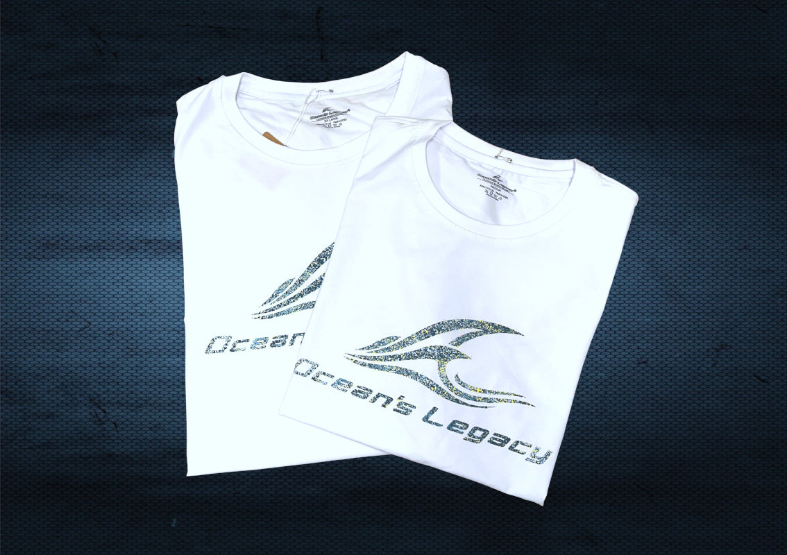 Oceans Legacy White Logo T-Shirt