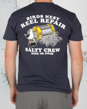 Salty Crew Birdsnest Premium S/S Tee Harbor Blue Back