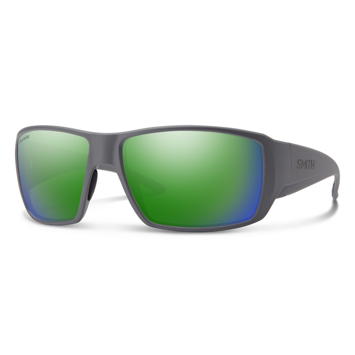 Smith Guides Choice ChromaPop Glass Polarised Green Mirror / Matte Cement