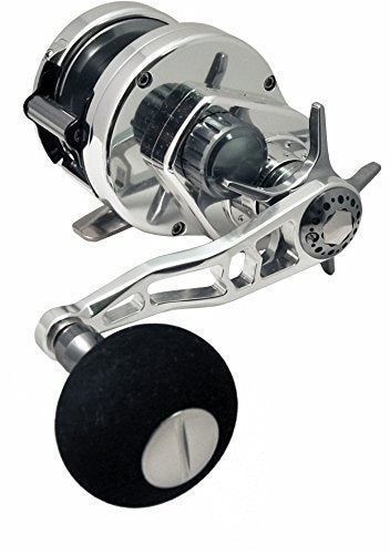 Maxel Hybrid 25 Silver / Gunsmoke Slow Pitch Jigging Reel
