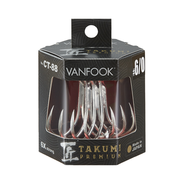 Vanfook Takumi Premium Treble Hook CT-88 - Compleat Angler Nedlands Pro  Tackle